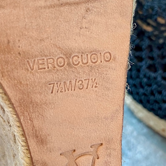 Vince Camuto Signature black platform espadrille sandals 7.5 - Picture 5 of 10